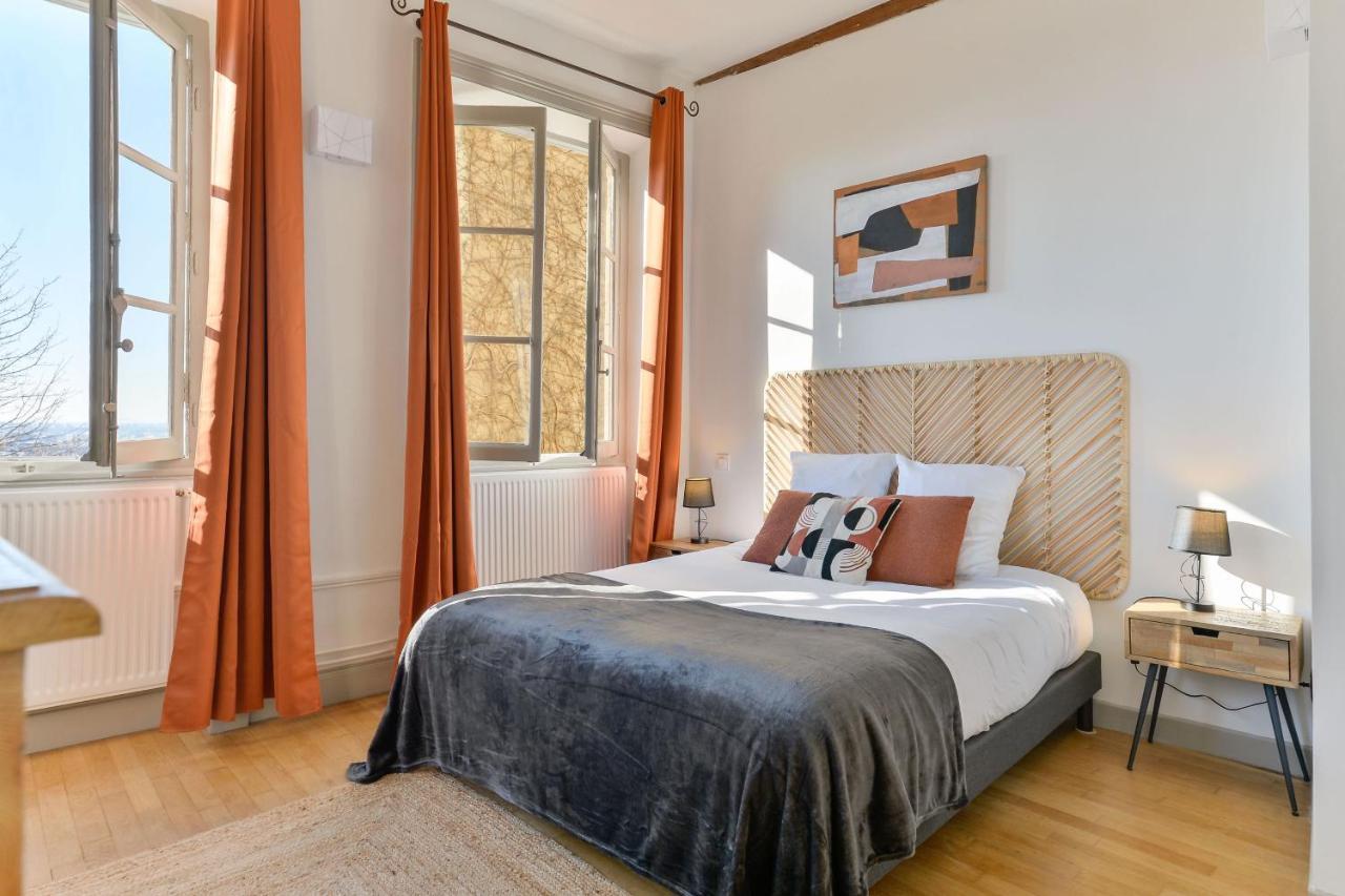 Beau Duplex Avec Jardin Et Vue Lião Exterior foto