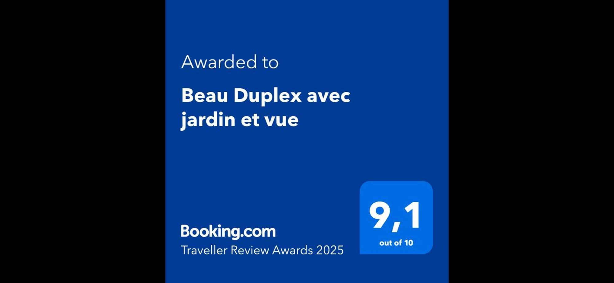 Beau Duplex Avec Jardin Et Vue Lião Exterior foto
